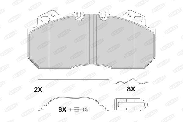 Brake Pad Set, disc brake (2909028004145674)