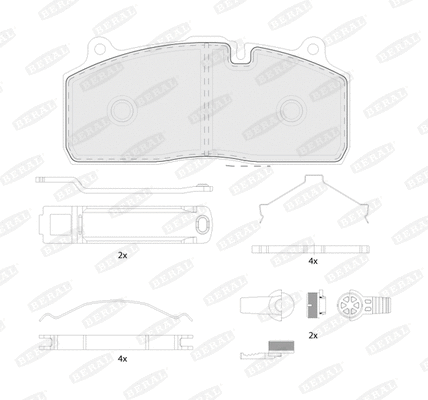 Brake Pad Set, disc brake (BCV29274TK)
