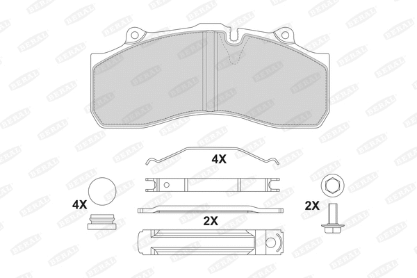 Brake Pad Set, disc brake (BCV29143TK)