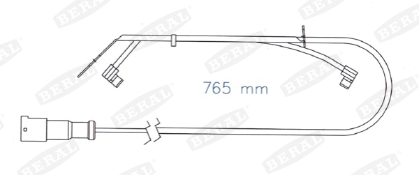 Warning Contact, brake pad wear