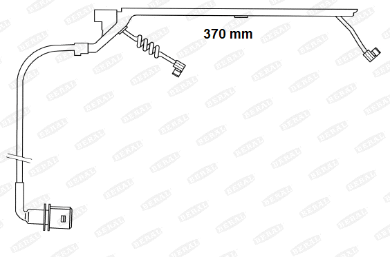 Warning Contact, brake pad wear (UAI169)