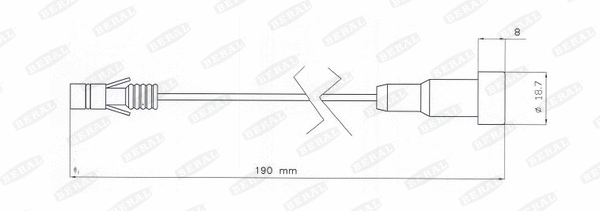 Warning Contact, brake pad wear