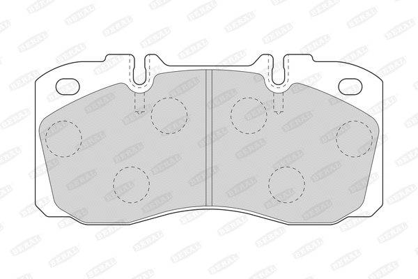 Brake Pad Set, disc brake (BCV29122T)