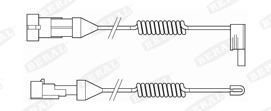 Warning Contact, brake pad wear