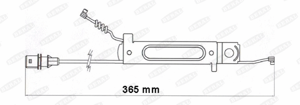 Warning Contact, brake pad wear (FAI175)