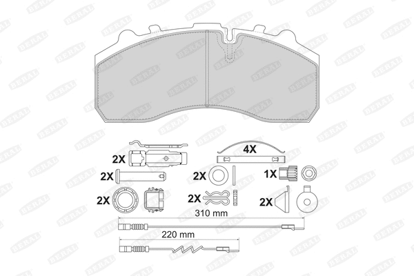 Brake Pad Set, disc brake (2917930004245504)