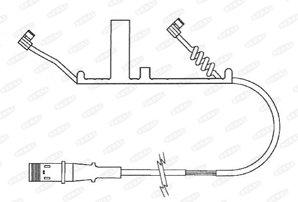 Warning Contact, brake pad wear (UAI162)
