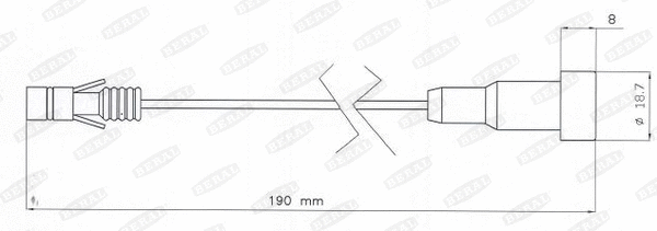 Warning Contact, brake pad wear (UAI202)