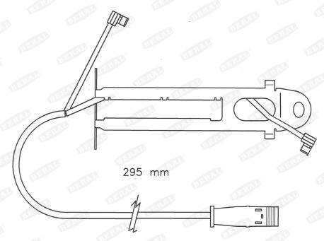 Warning Contact, brake pad wear (UAI150)