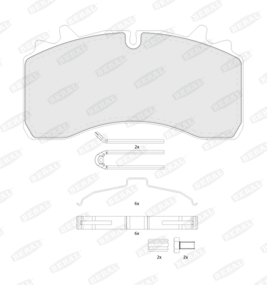 Brake Pad Set, disc brake (BCV29162TK)