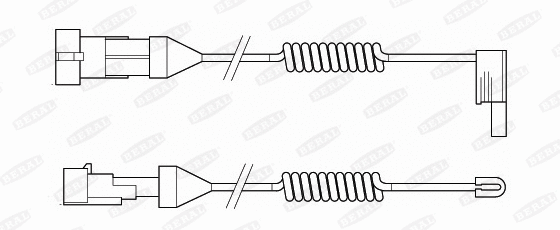 Warning Contact, brake pad wear (FAI105)
