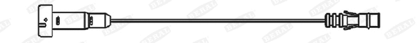 Warning Contact, brake pad wear (FAI202)