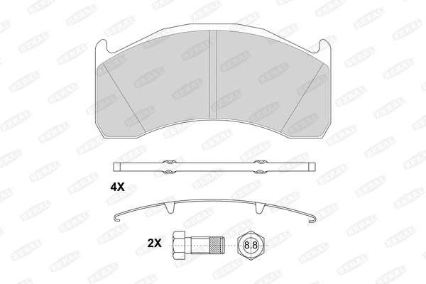 Brake Pad Set, disc brake (2913729004145624)