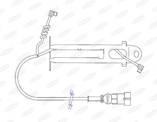 Warning Contact, brake pad wear (FAI126)