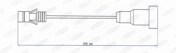 Warning Contact, brake pad wear (FAI203)