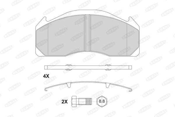 Brake Pad Set, disc brake (2912529004145624)