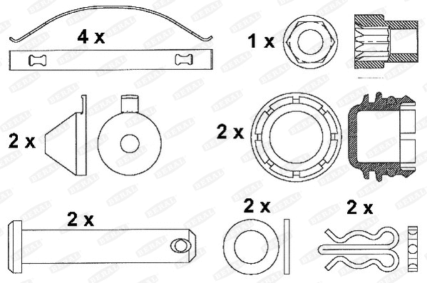 Brake Pad Set, disc brake (2911527004145503)