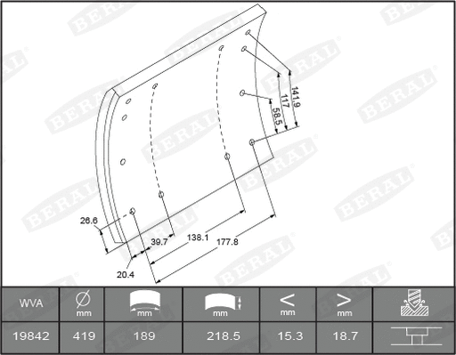 Brake Lining Kit, drum brake (1936919708015606)