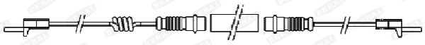 Warning Contact, brake pad wear (UAI103)