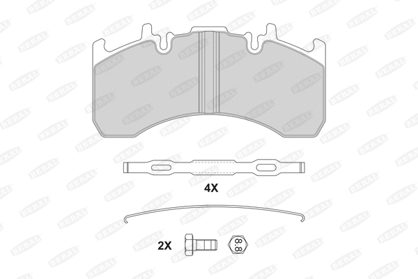 Brake Pad Set, disc brake (BCV29177TK)