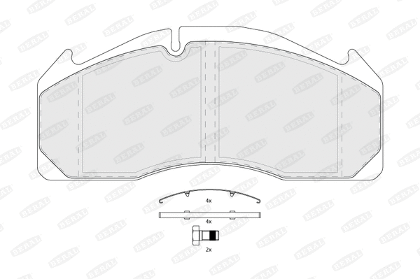 Brake Pad Set, disc brake (BCV29125TK)