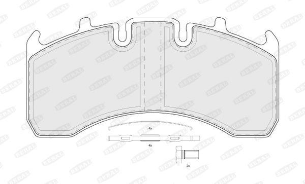 Brake Pad Set, disc brake (BCV29169TK)