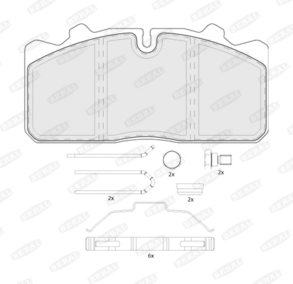 Brake Pad Set, disc brake (BCV29088TK)
