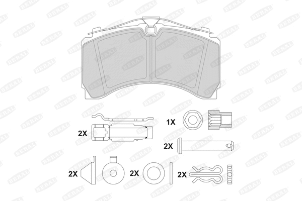 Brake Pad Set, disc brake (2924635004171213)