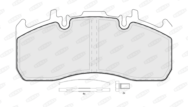 Brake Pad Set, disc brake (BCV29173TK)