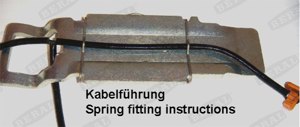 Warning Contact, brake pad wear