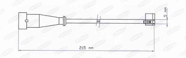 Warning Contact, brake pad wear (FAI177)