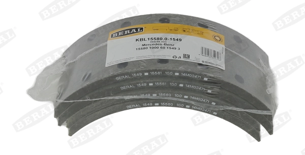 Brake Lining Kit, drum brake (KBL15580.0-1549)