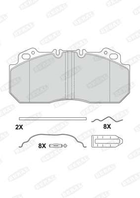 Brake Pad Set, disc brake (2909028004195724)