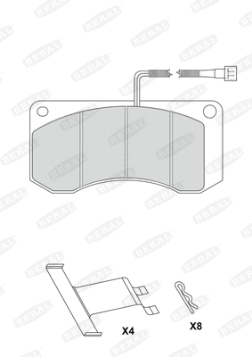 Brake Pad Set, disc brake (2909720504117185)