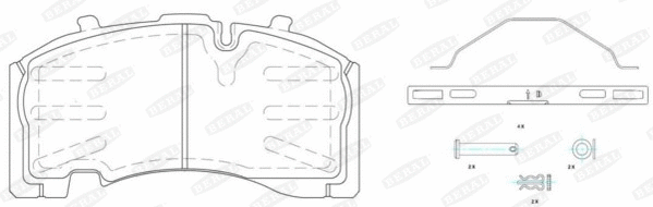 Brake Pad Set, disc brake (2917130004145754)