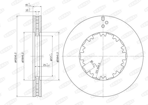 Brake Disc (BCR225A)
