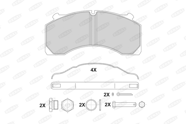 Brake Pad Set, disc brake (BCV29180TK)