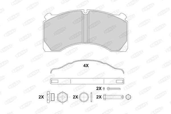 Brake Pad Set, disc brake (2915527004145504)