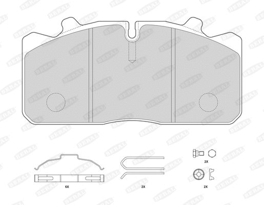 Brake Pad Set, disc brake (2908826004195684)