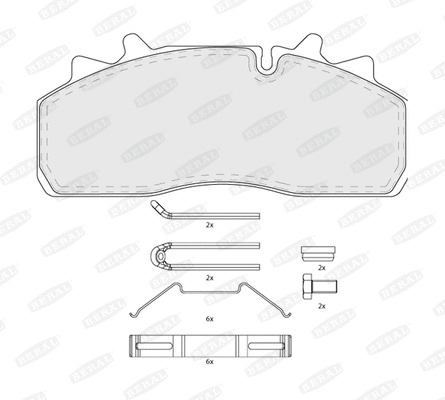 Brake Pad Set, disc brake (BCV29159TK)