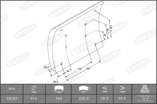 Brake Lining Kit, drum brake (1918718506016278)