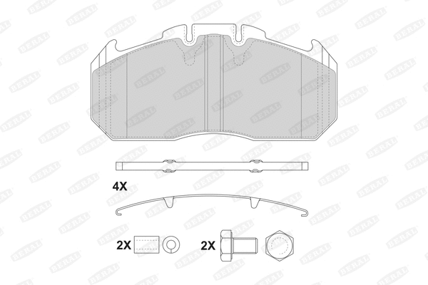 Brake Pad Set, disc brake (2915630004145684)