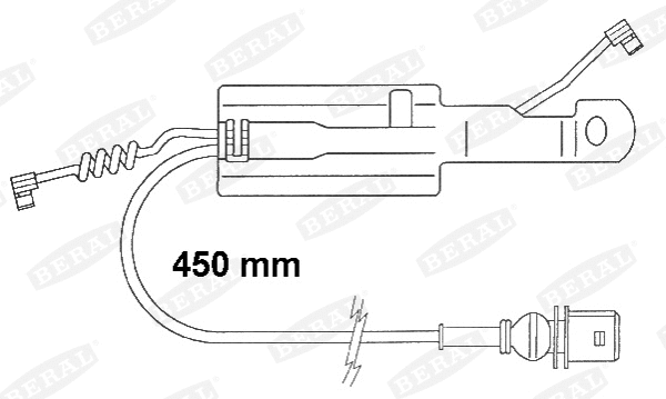 Warning Contact, brake pad wear