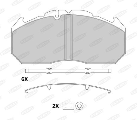 Brake Pad Set, disc brake (2903028004145674)