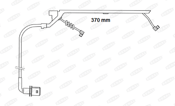 Warning Contact, brake pad wear (FAI169)