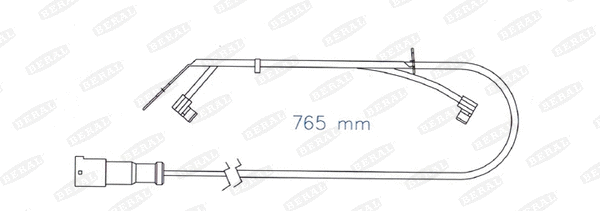 Warning Contact, brake pad wear (FAI174)