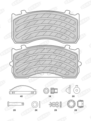 Brake Pad Set, disc brake (2918327004145503)
