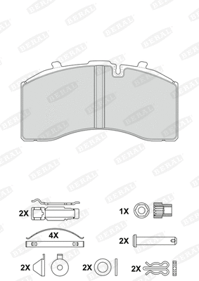 Brake Pad Set, disc brake (2915830004145504)
