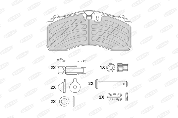 Brake Pad Set, disc brake (BCV29287TK)