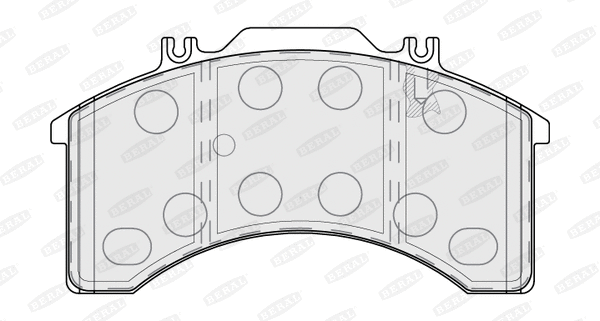 Brake Pad Set, disc brake (BCV29032T)